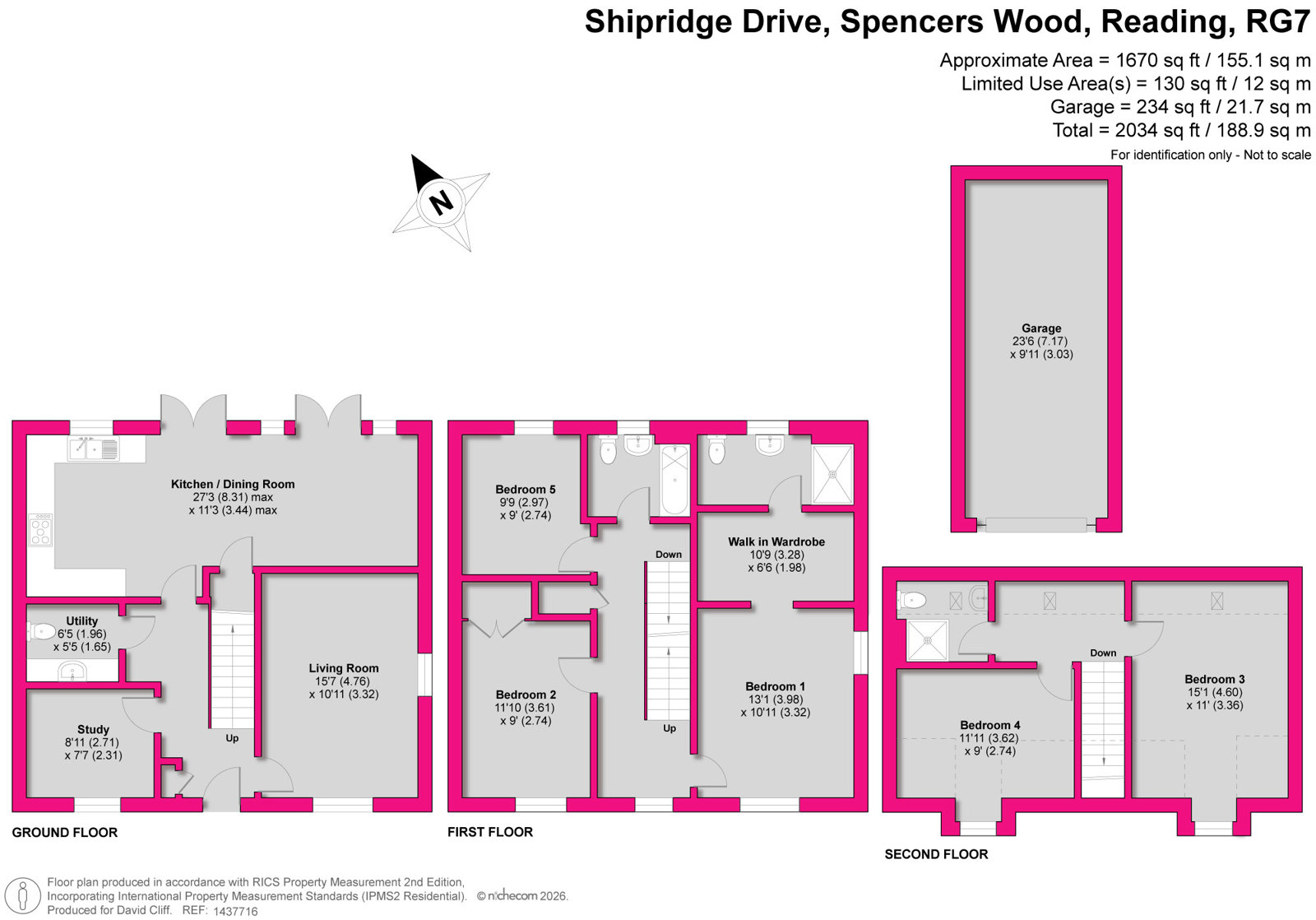 57, Shipridge Drive, Reading floorplan