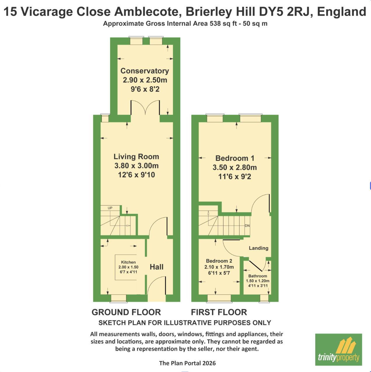 15 Vicarage Close, Brierley Hill floorplan