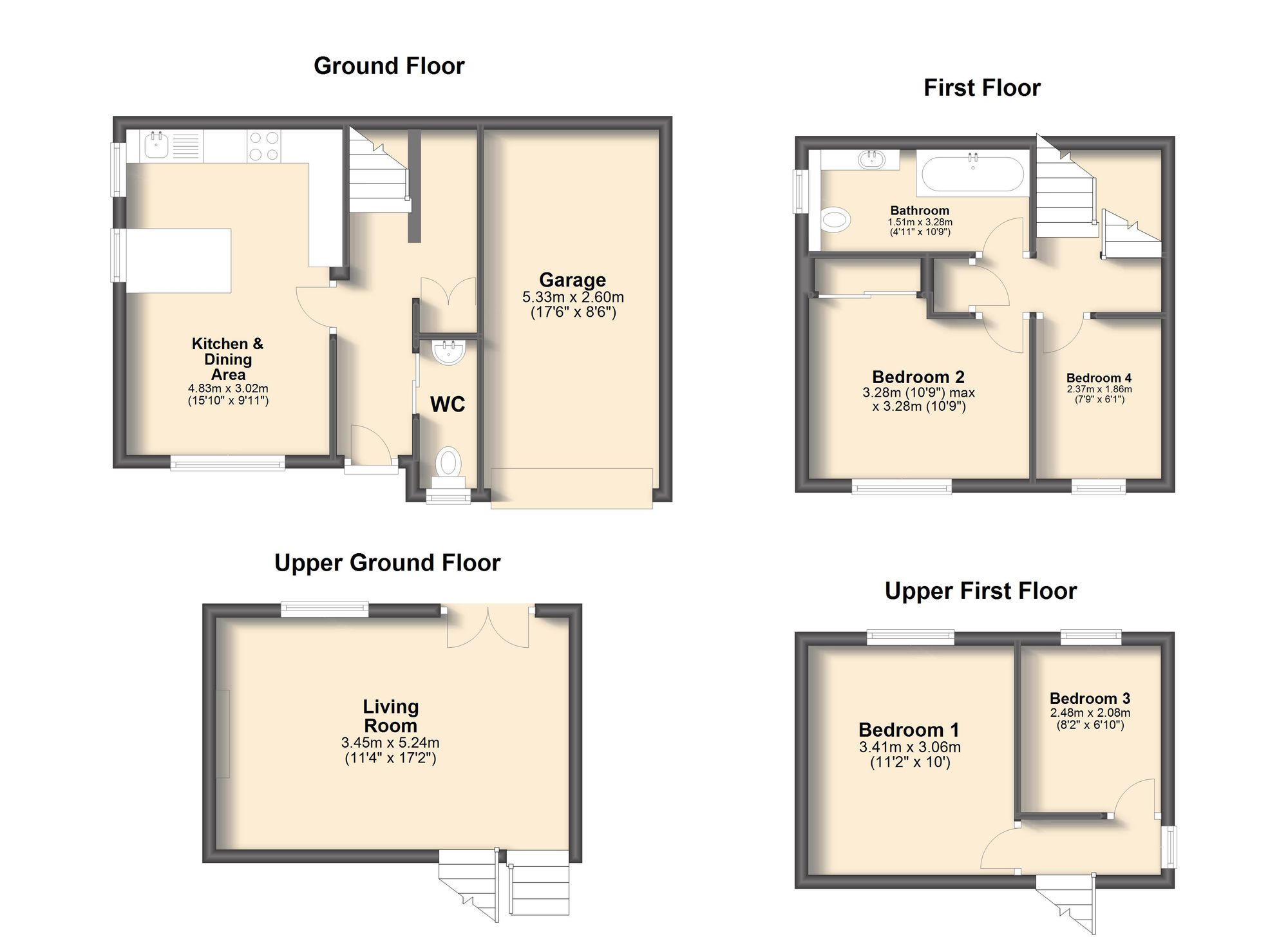 12 Campion Drive, Sheffield floorplan