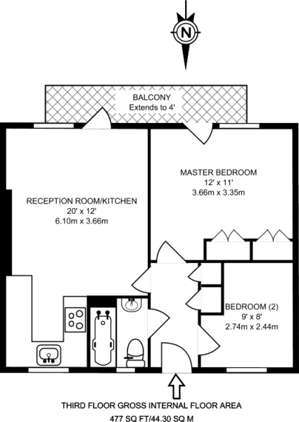 2 Bedrooms  to rent in Bevenden Street, Hoxton, London N1
