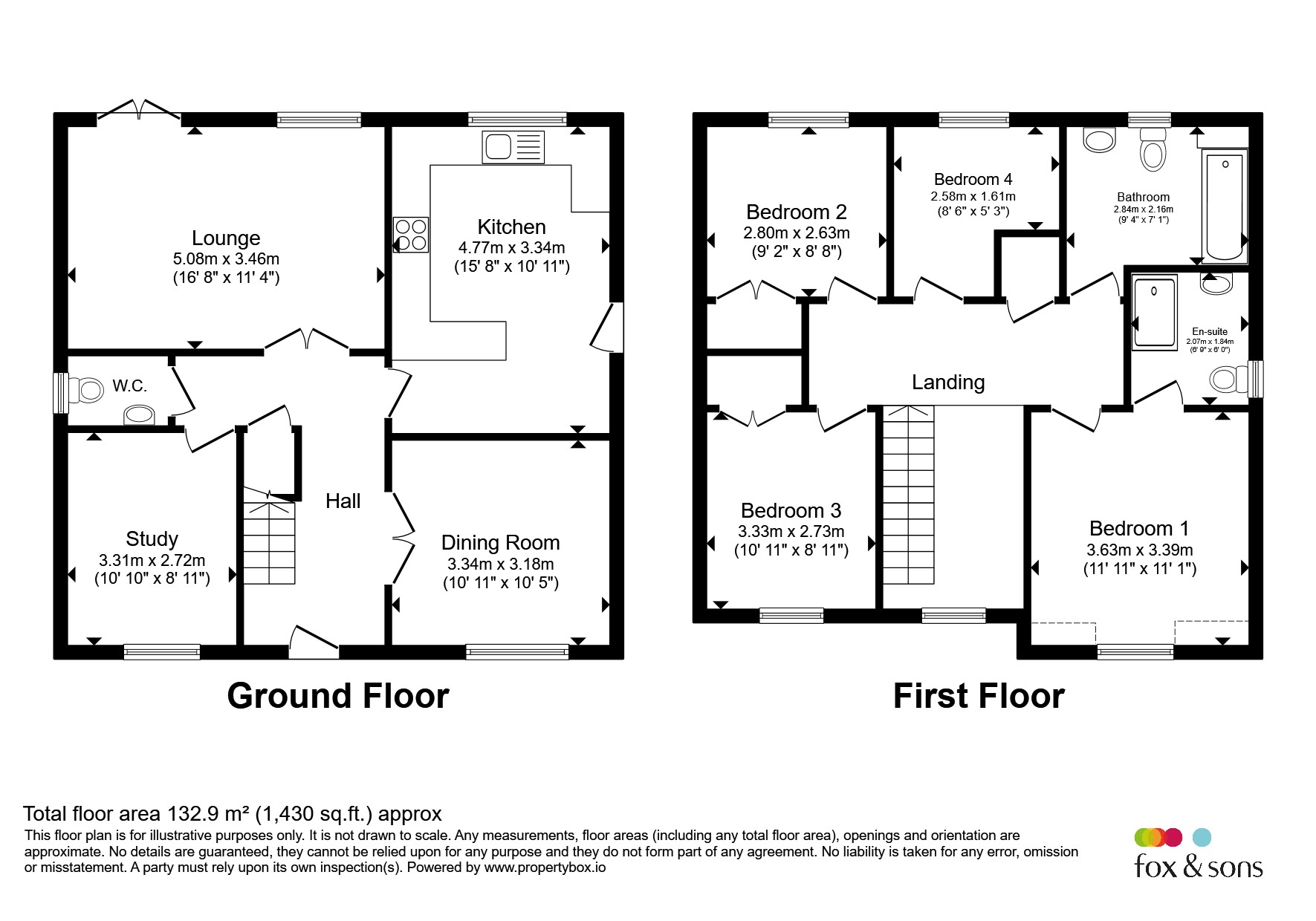 10, Pear Tree Way, Wellington floorplan