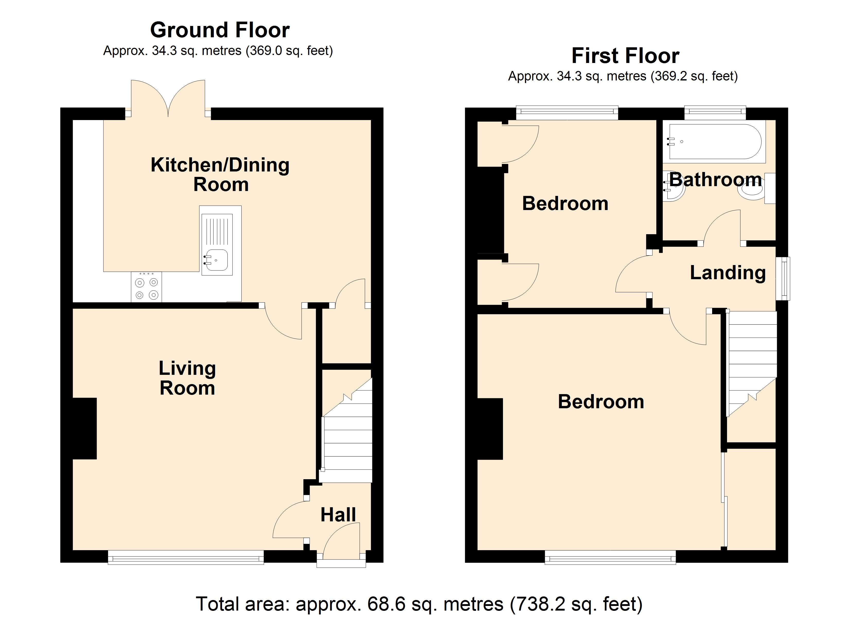 2 Bedrooms Semi-detached house for sale in Parkside Road, Farsley, Pudsey LS28