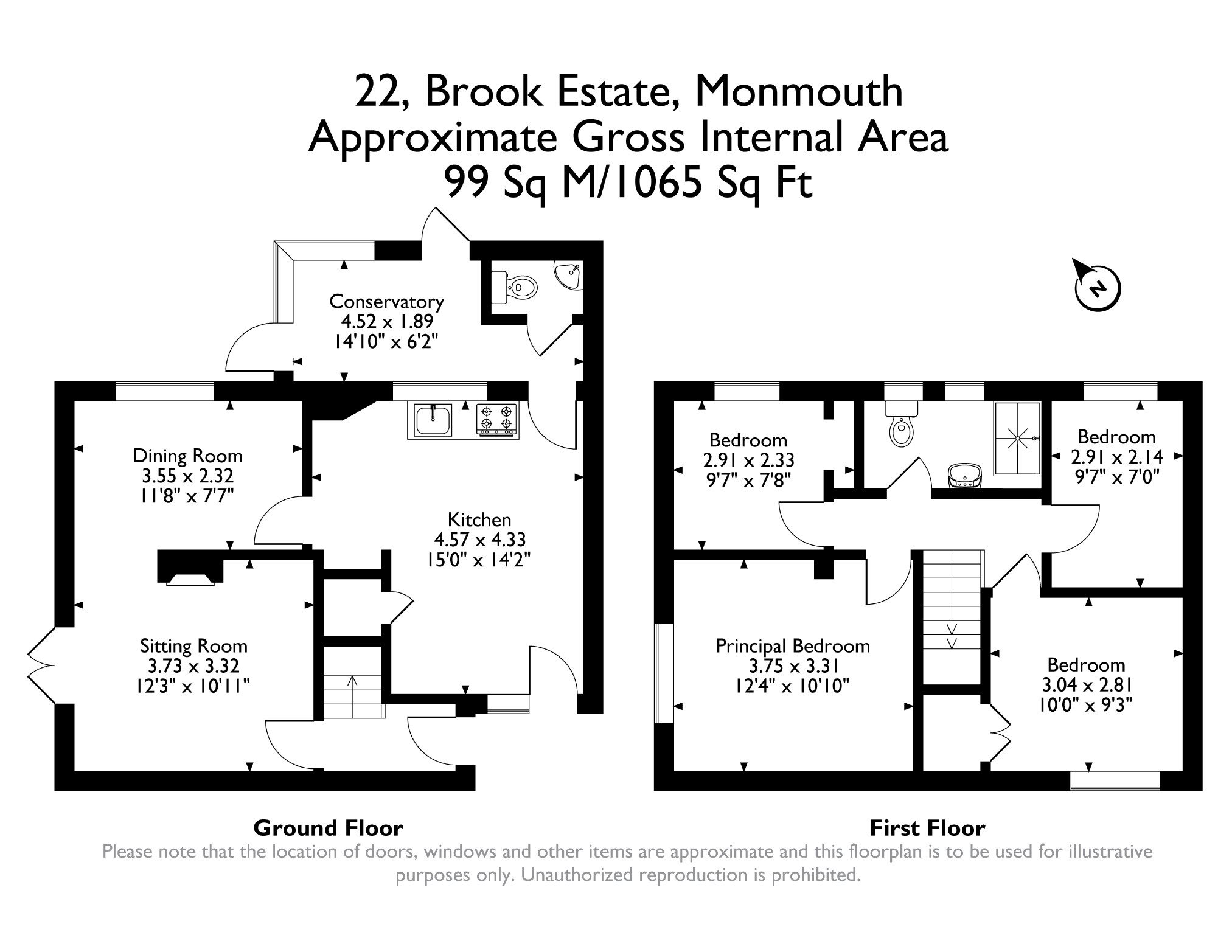 22, Brook Estate, Monmouth floorplan