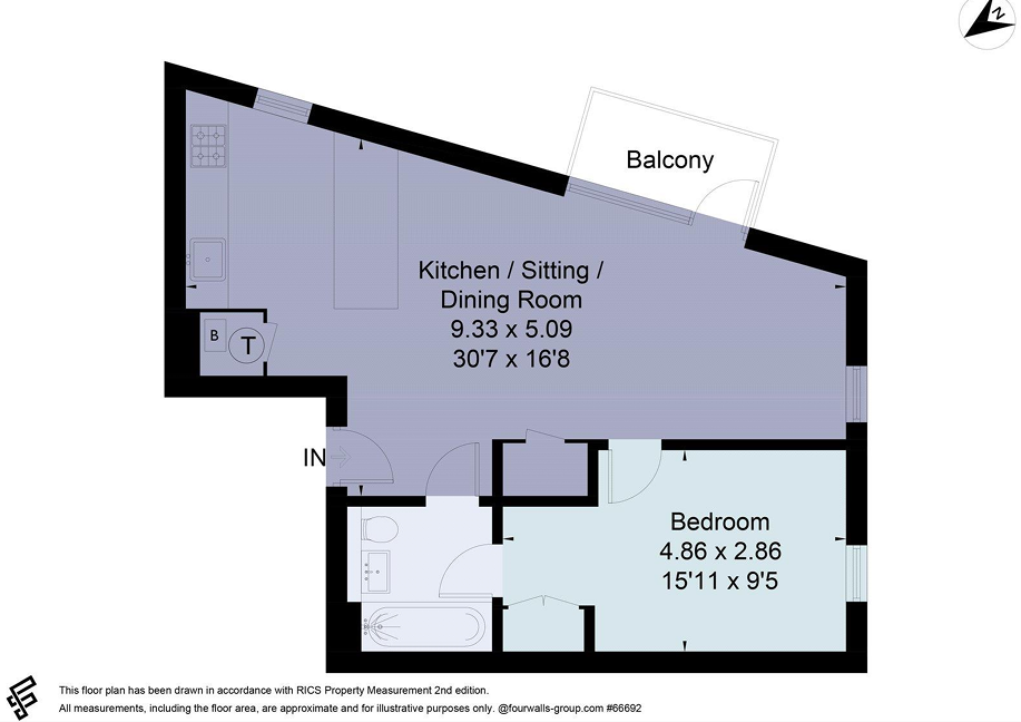 609,, Local Crescent, Hulme Street floorplan