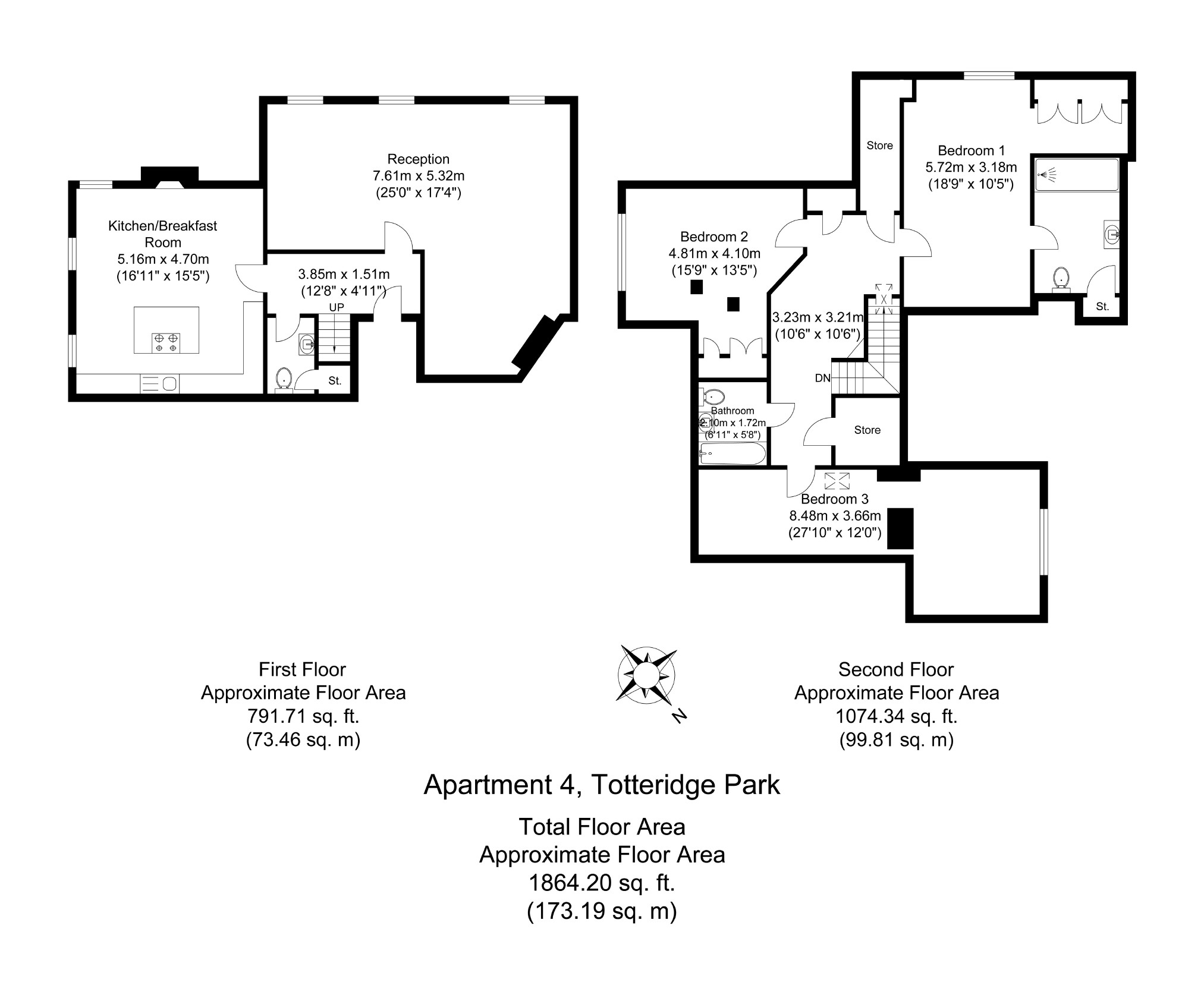 3 Bedrooms Flat for sale in Totteridge Common, London N20