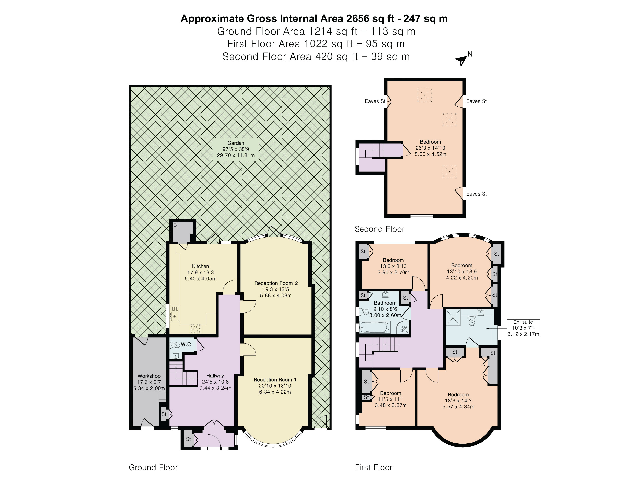 93, Chandos Avenue, Whetstone floorplan