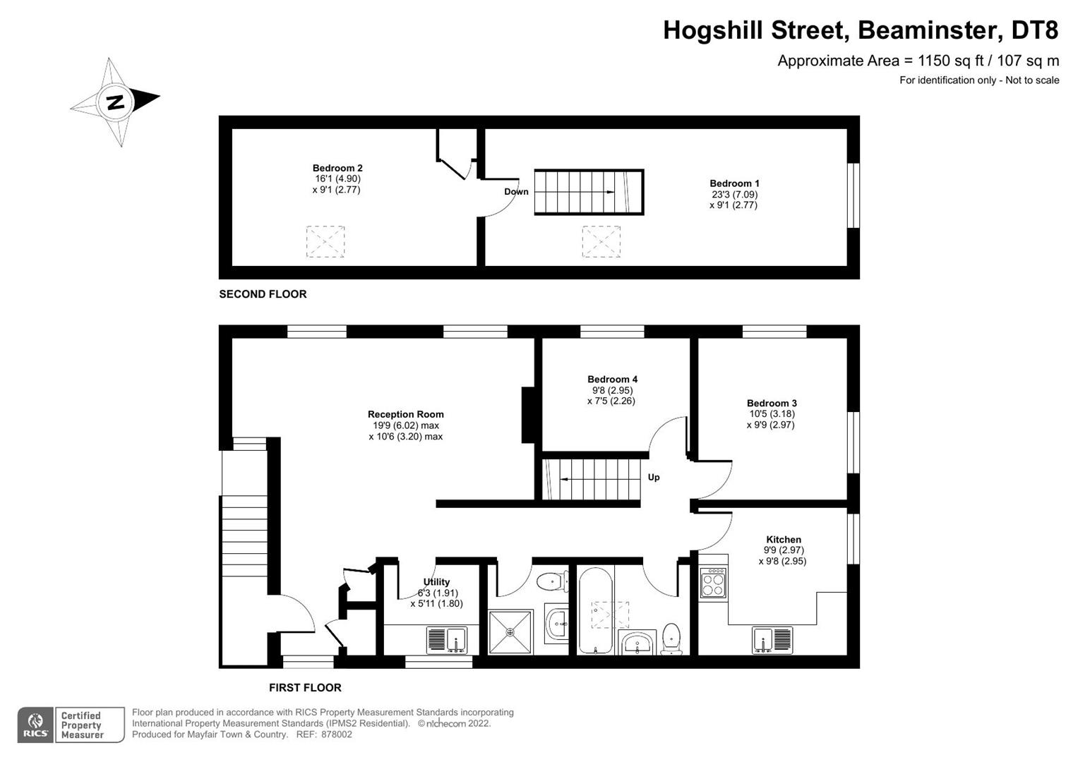 The Old School, 33 Hogshill Street, Beaminster floorplan