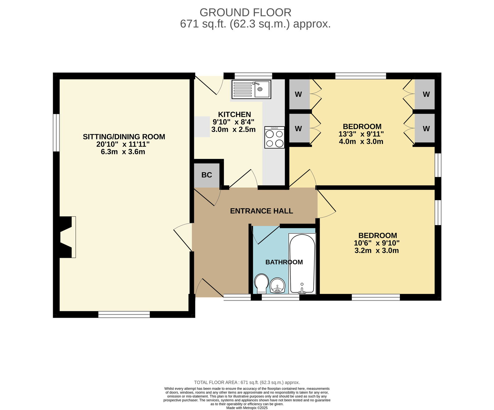 50, Tanhouse Lane, Malvern floorplan