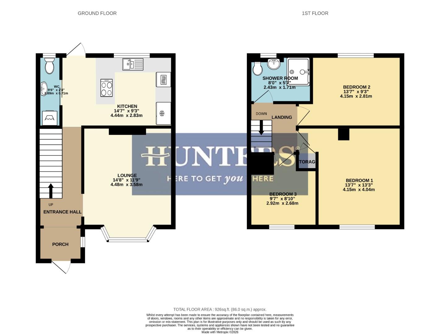 27, Hungerford Crescent, Brislington floorplan
