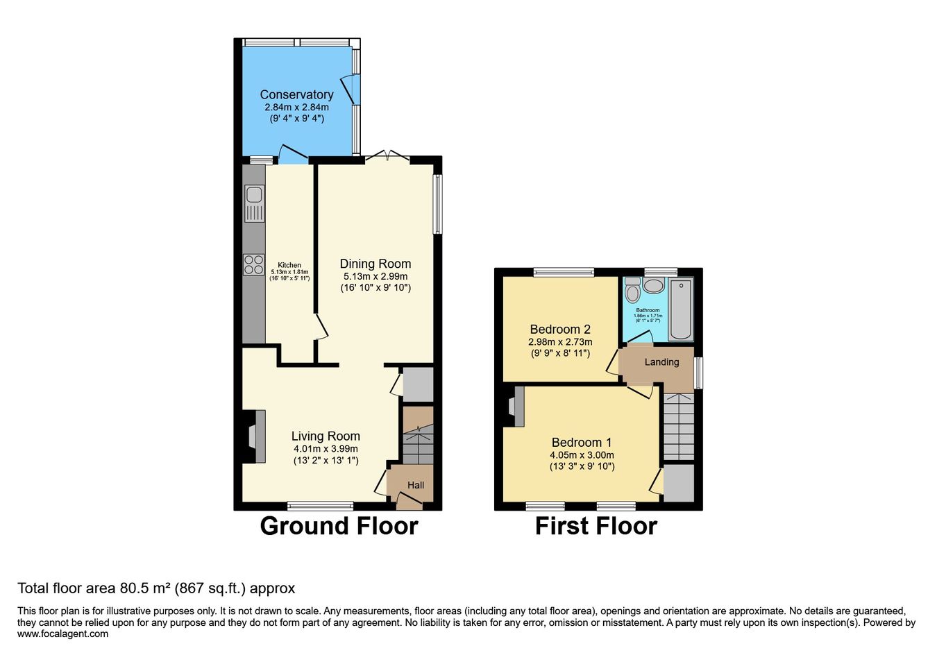 17, Cossington Road, Birmingham floorplan