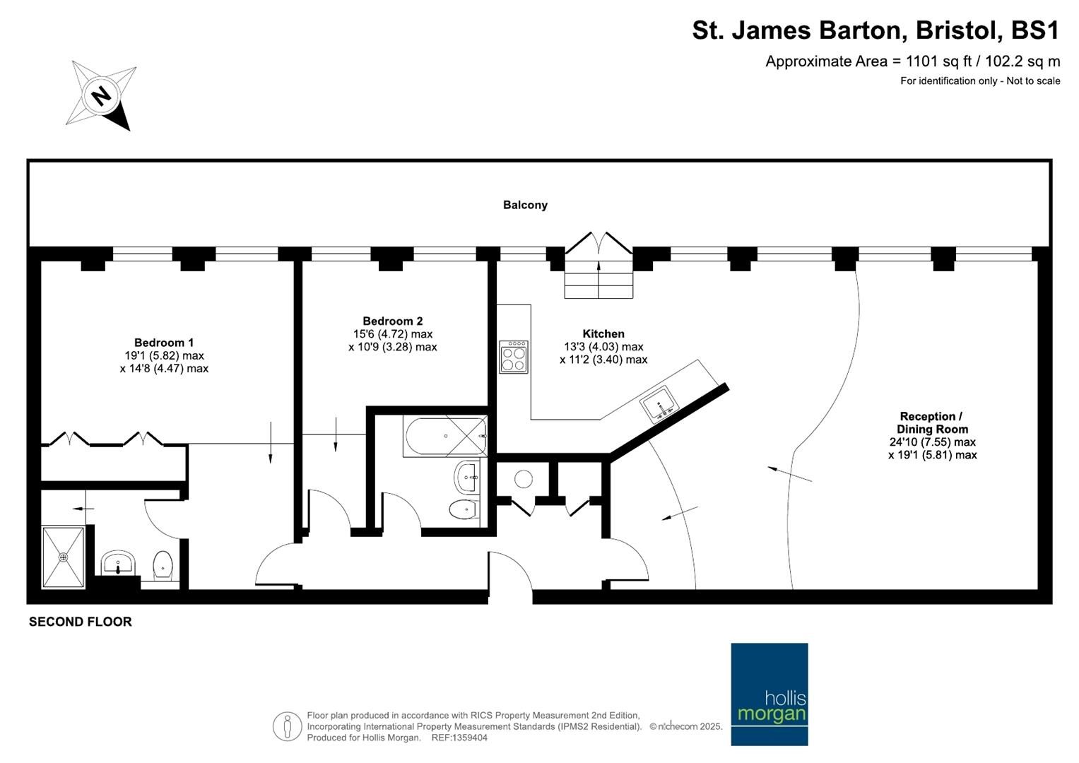 706, 5102, St. James Barton, Bristol floorplan