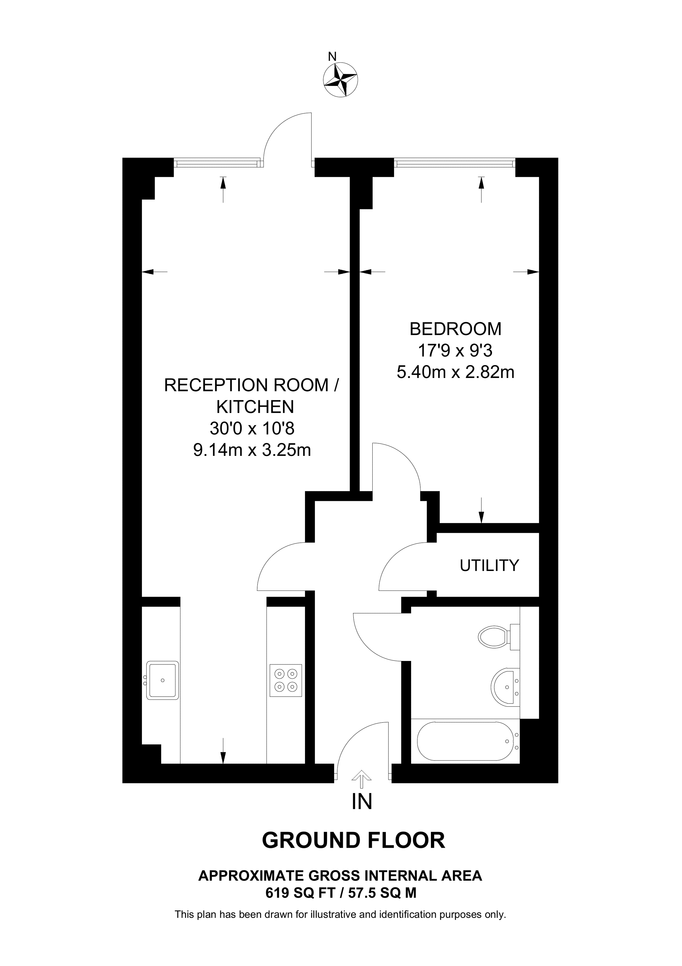 Quayle Crescent, Whetstone floorplan