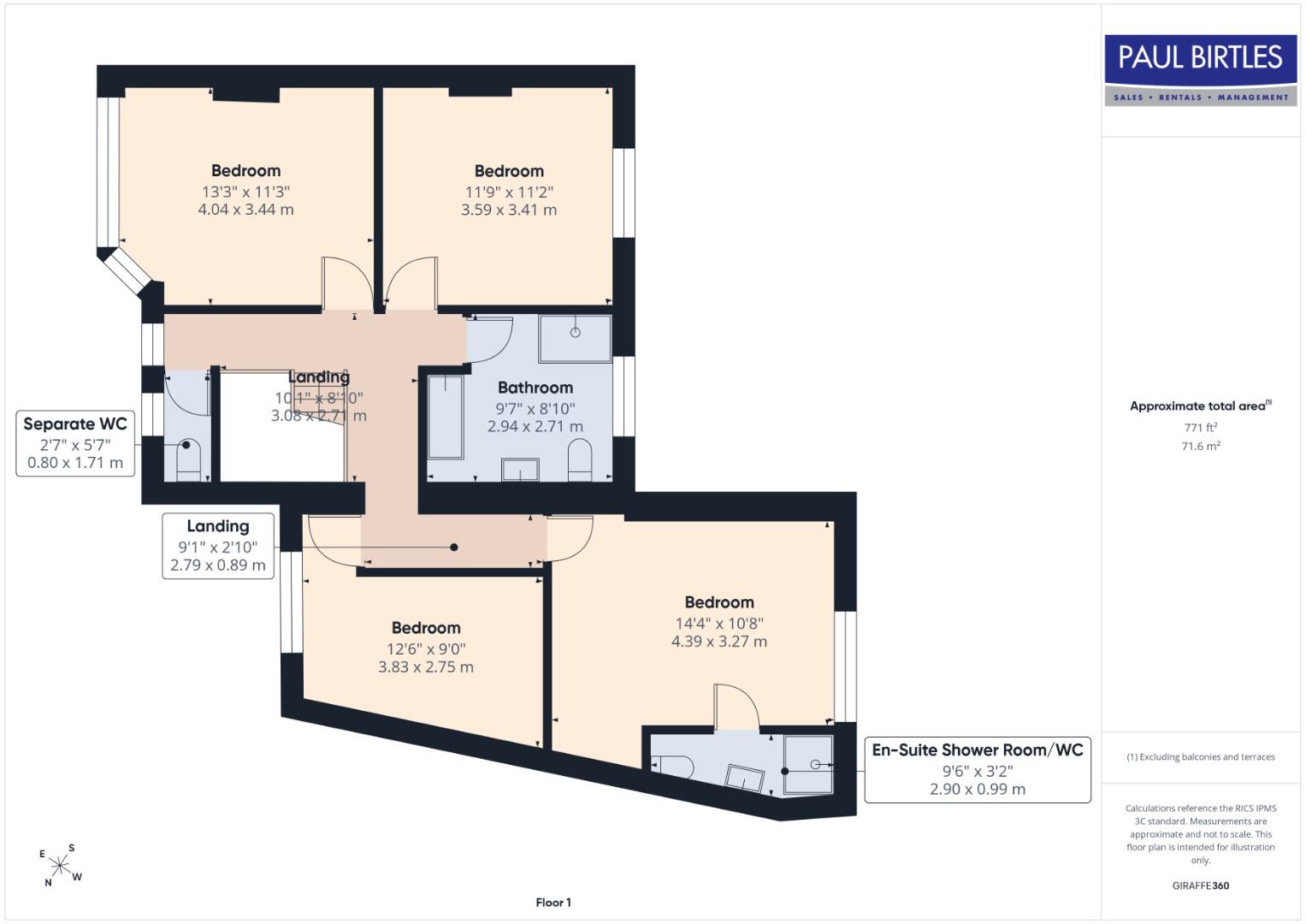 117, Cumberland Road, Trafford floorplan