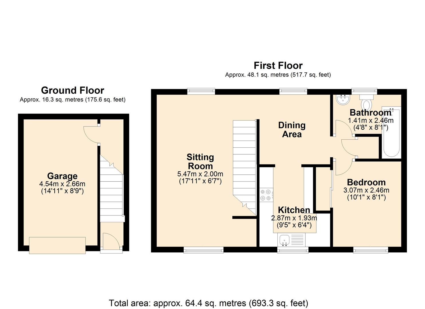 1 Bedrooms End terrace house for sale in Pennine Way, Ash Brake, Swindon SN25