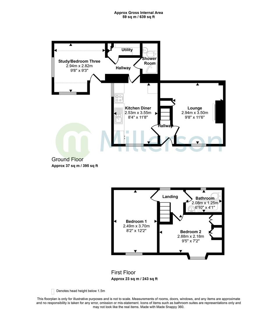 Cobblers Cottage, Fore Street, St. Austell floorplan