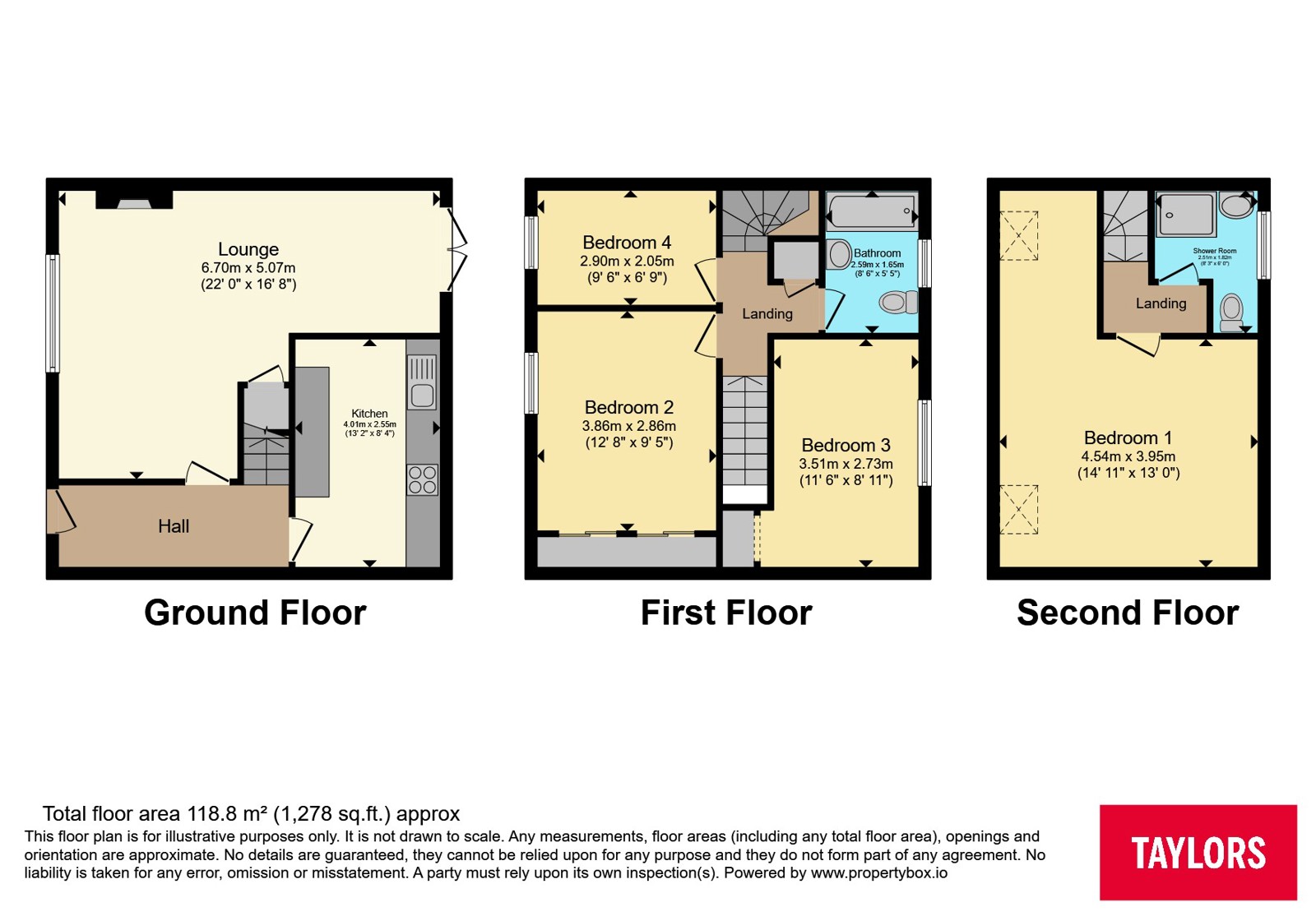 116, Chells Way, Hertfordshire floorplan