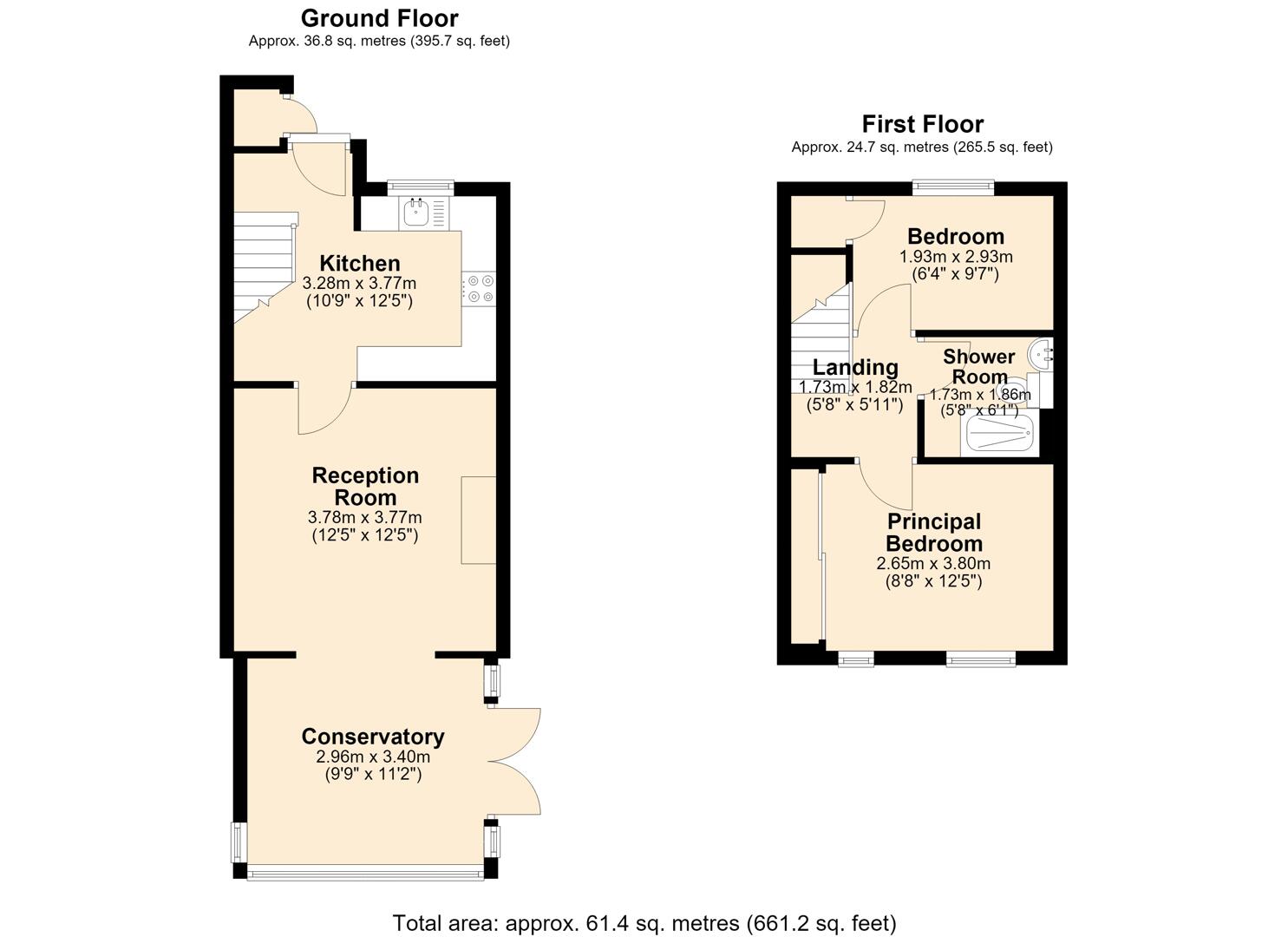 15, The Meadows, Great Longstone floorplan