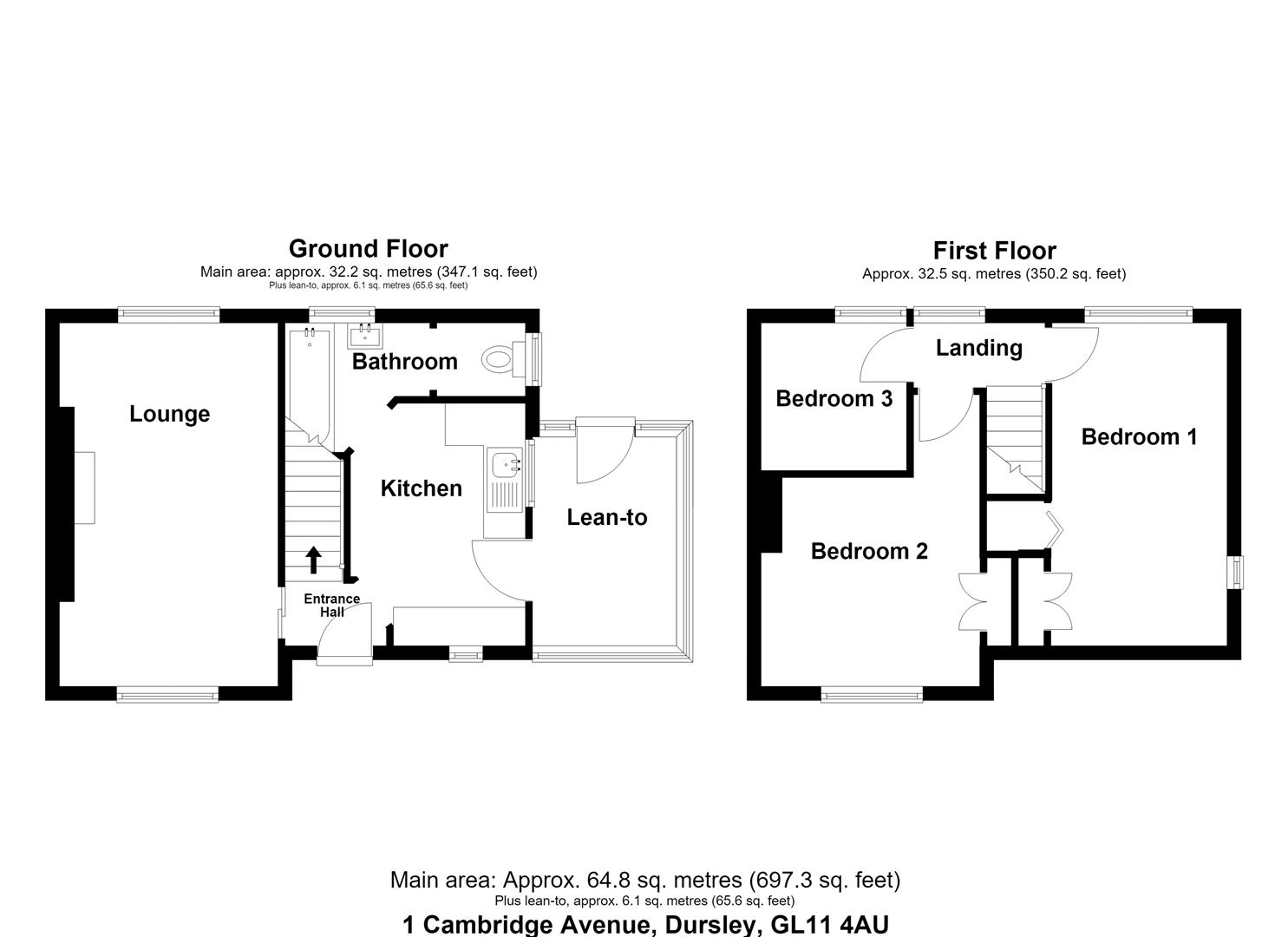 1, Cambridge Avenue, Dursley floorplan