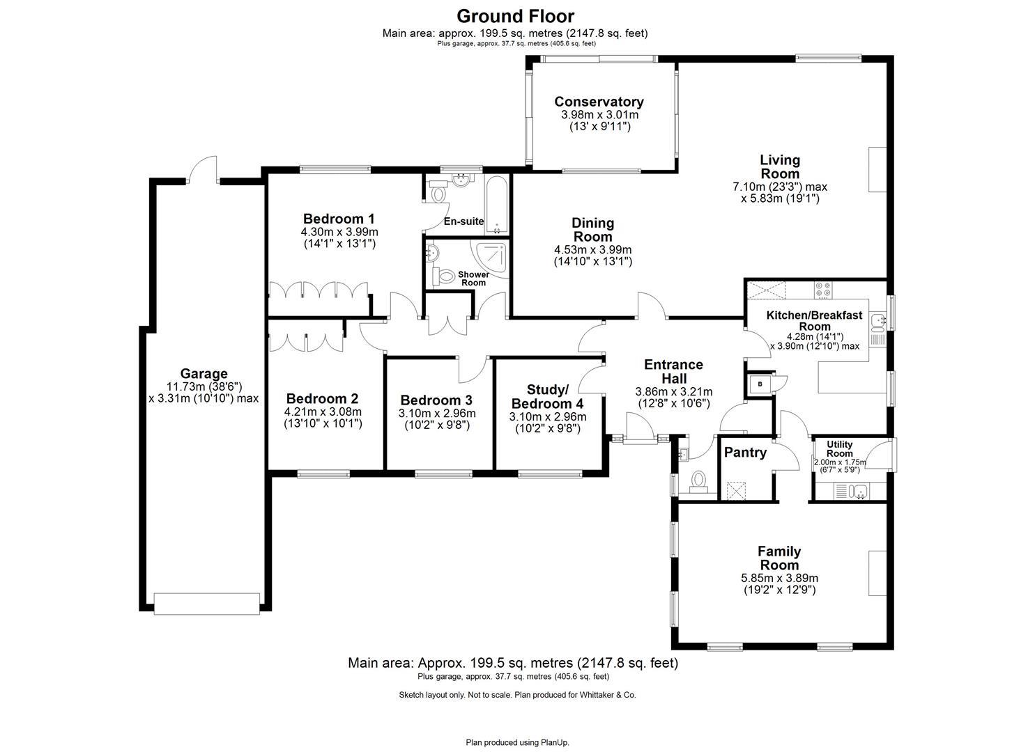 Manursing, 14, West Common Grove, Harpenden floorplan