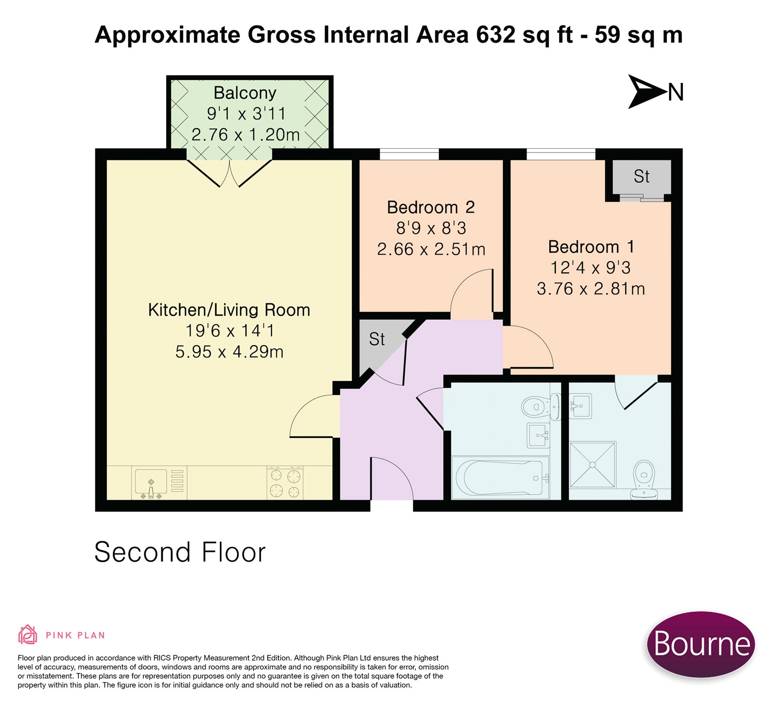 24 Connaught Place, 126, Connaught Road, Woking floorplan