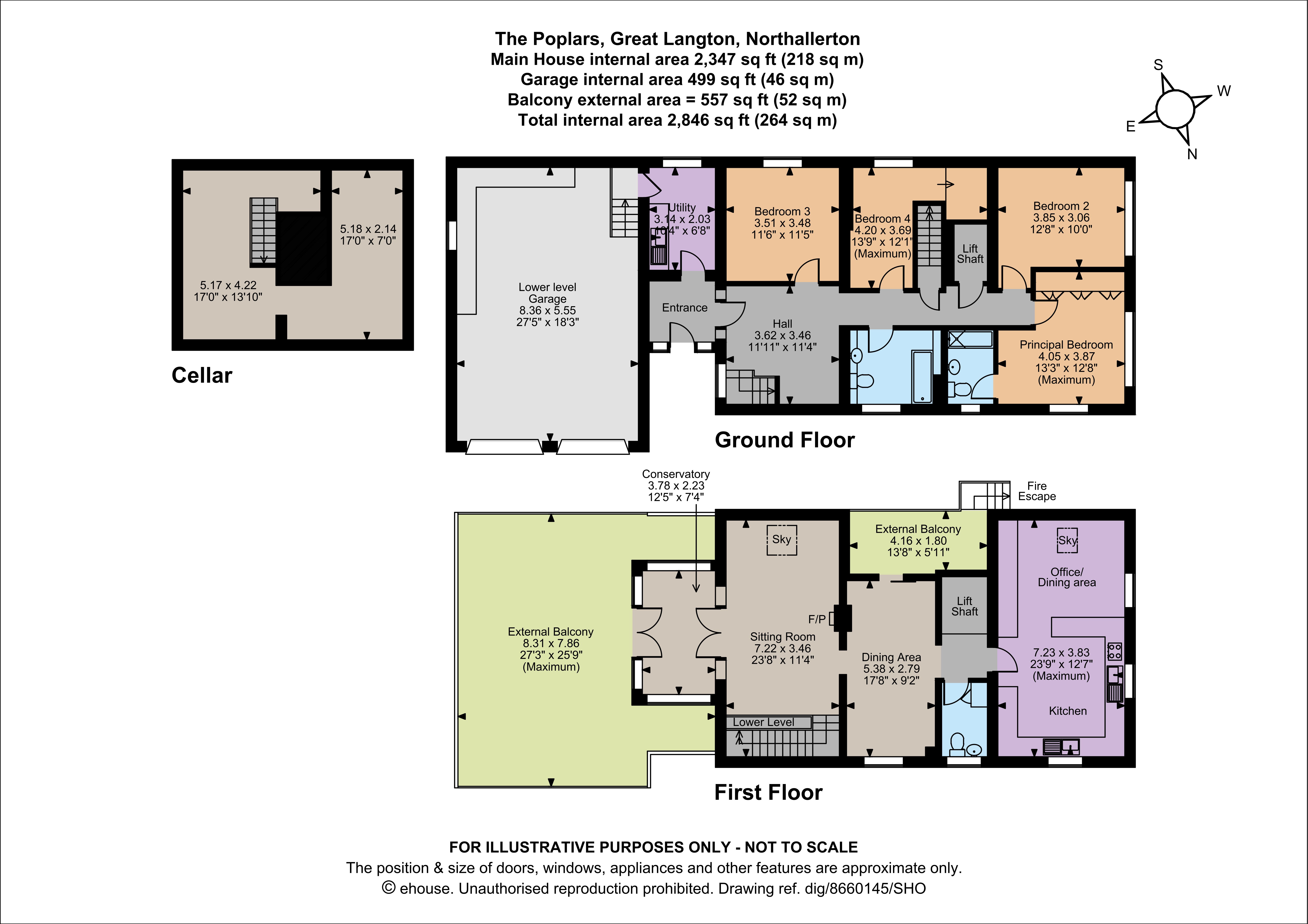 The Poplars,, Great Langton, North Yorkshire floorplan