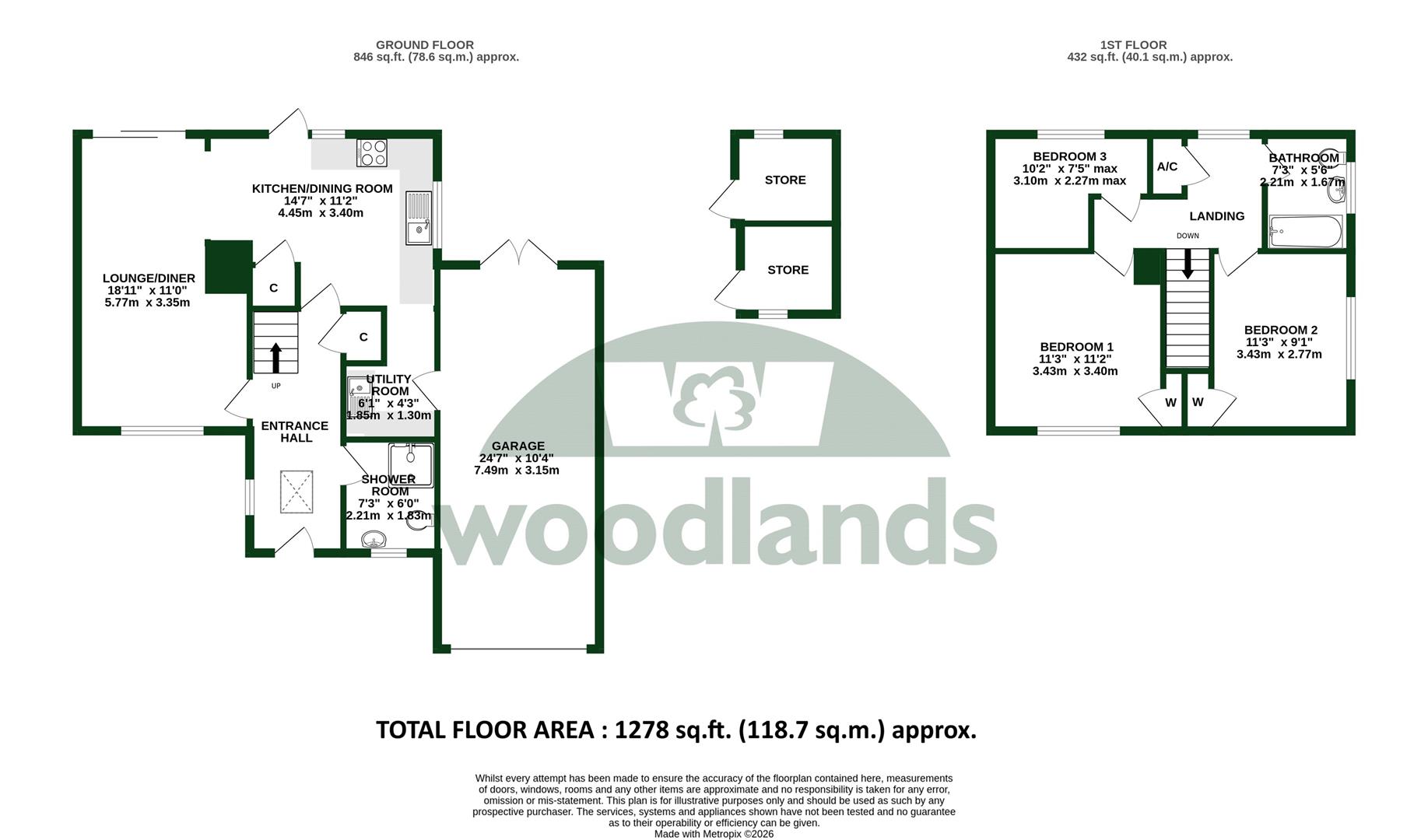 12, Westmead Drive, Salfords, Redhill floorplan