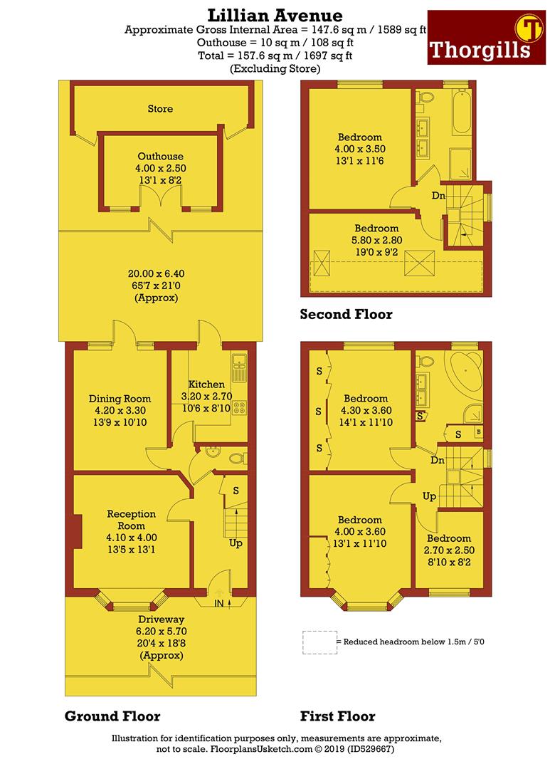 5 Bedrooms  to rent in Lillian Avenue, London W3