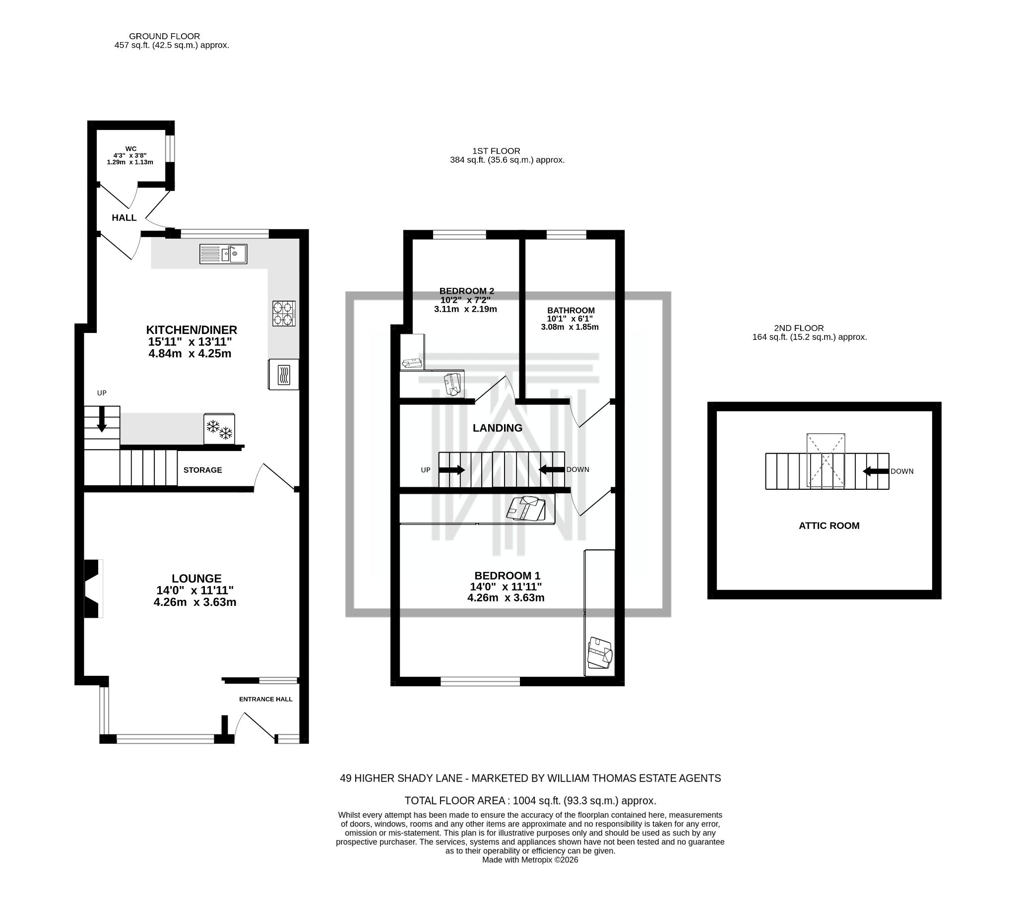 49 Higher Shady Lane, Bolton floorplan
