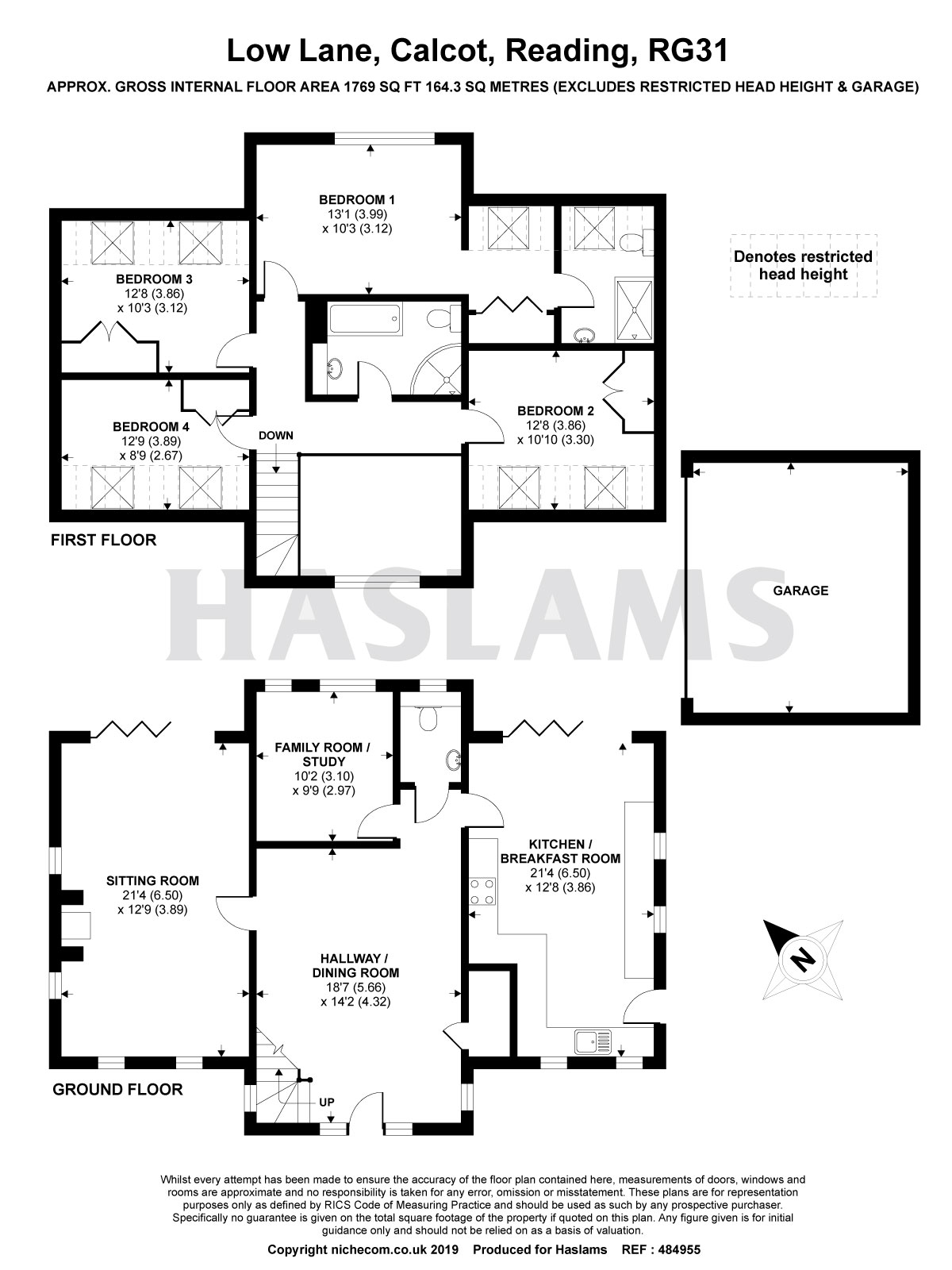 4 Bedrooms Detached house for sale in Low Lane, Calcot, Reading RG31