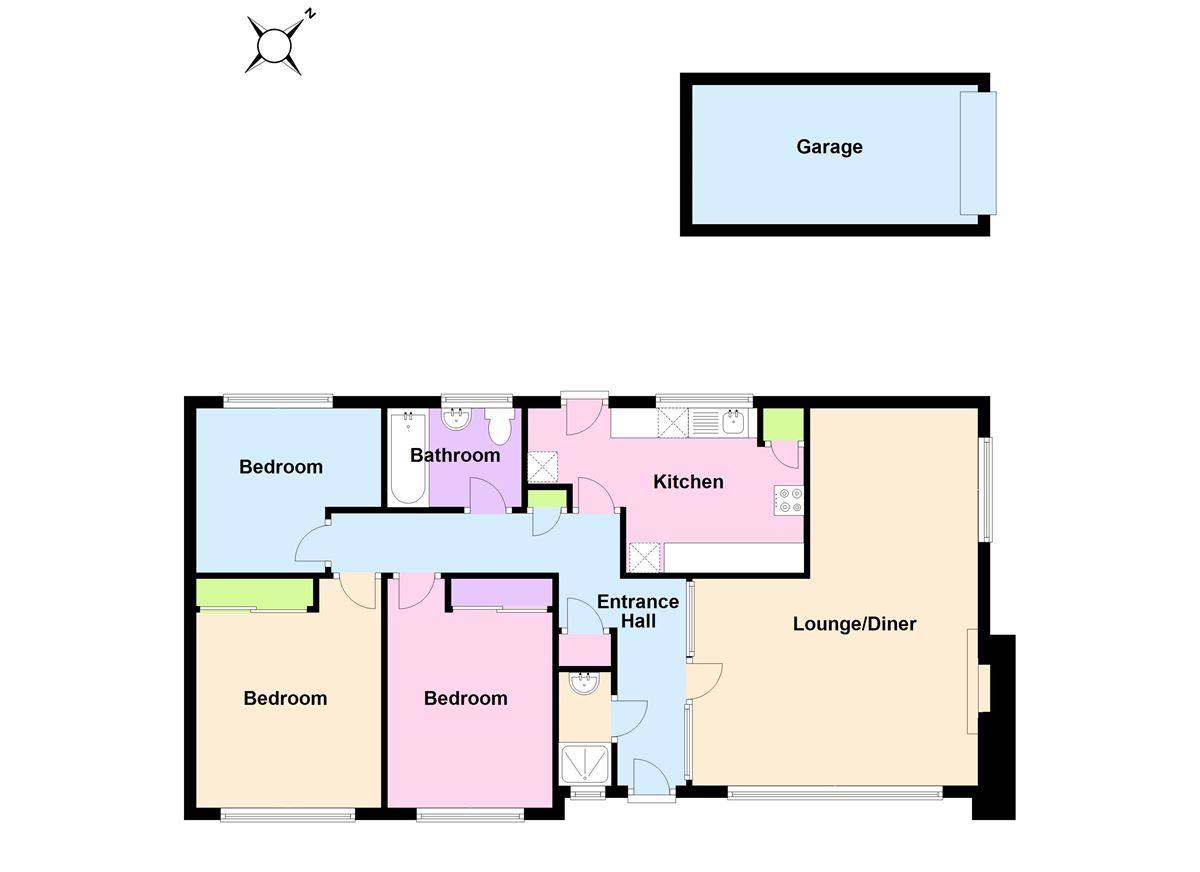Nightingale Avenue, Seasalter, Whitstable CT5, 3 bedroom detached
