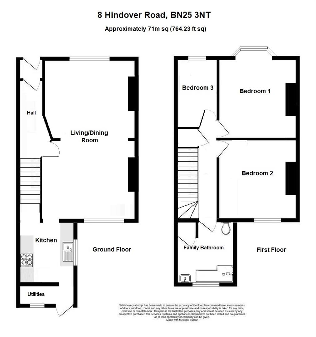 8, Hindover Road, Seaford floorplan