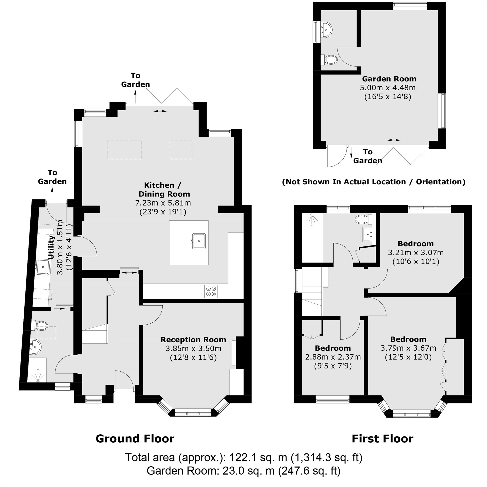 1, Kings Farm Avenue, Richmond floorplan