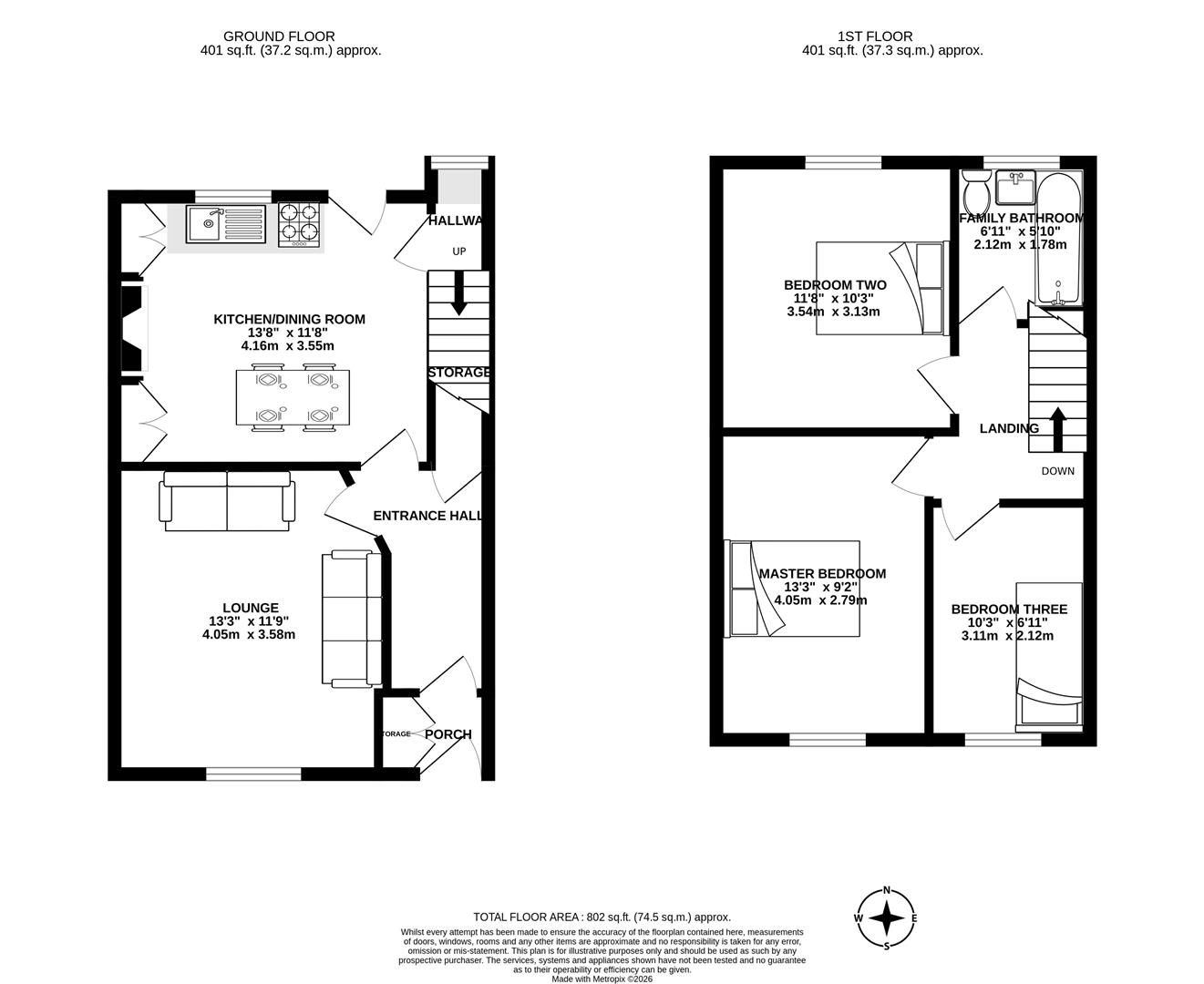14, Mosley Street, Leyland floorplan