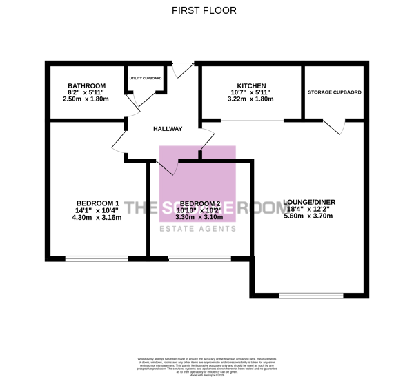 Flat 7, Stonemasons Court, Layton floorplan