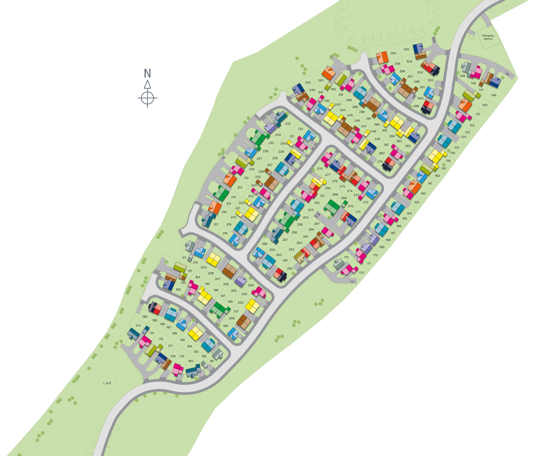 "Lisburn" at Swan Lane, New Ollerton, Newark NG22, 3 bedroom semi