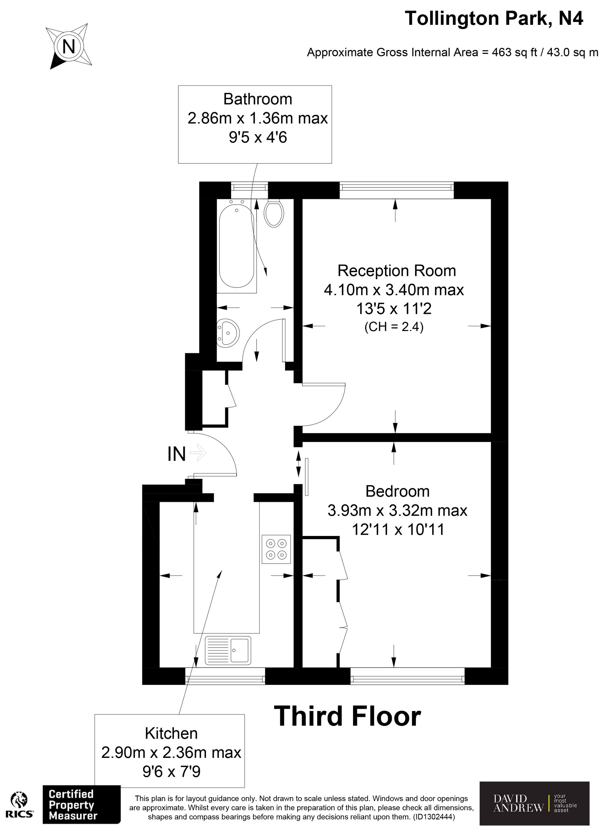 Flat 7, Gibbs Court, London floorplan
