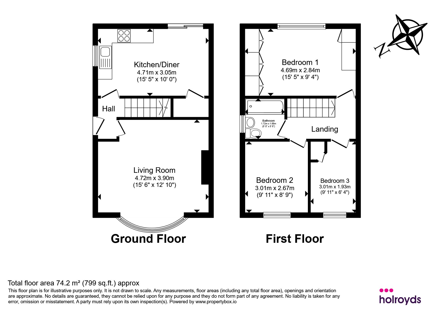 24, Harcourt Avenue, Bradford floorplan