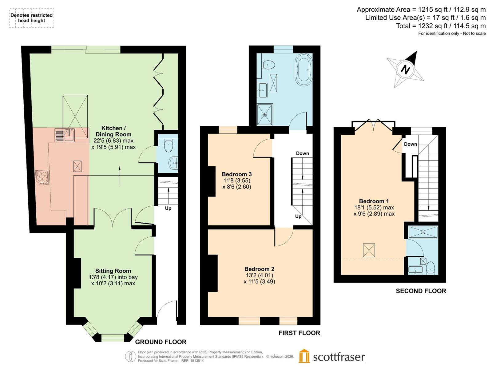 61, East Avenue, East Oxford floorplan
