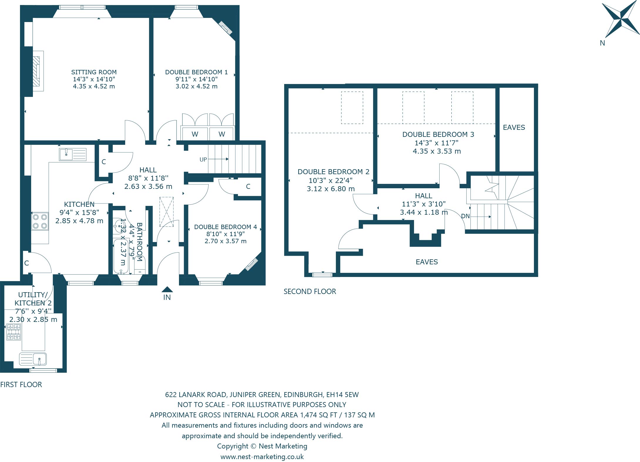 622, Lanark Road, Edinburgh floorplan
