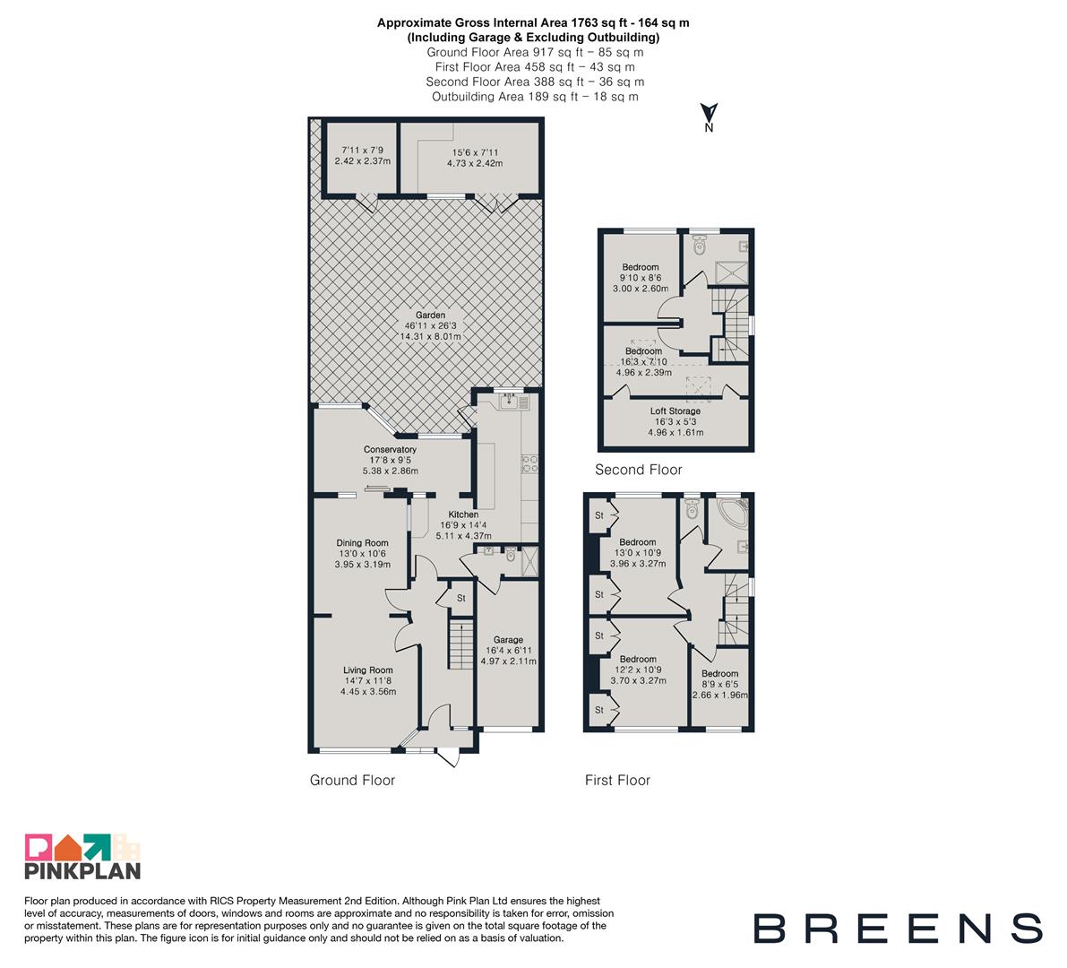 45, Rushcroft Road, London floorplan