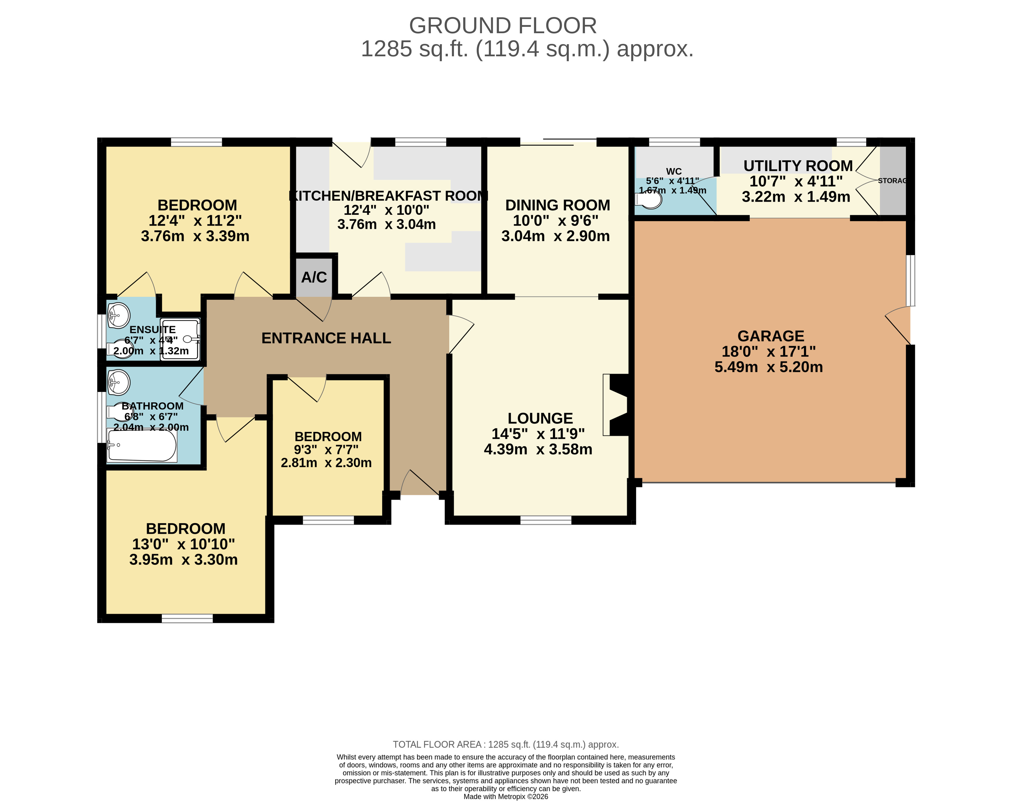 2, Chippendale Road, Lincoln floorplan
