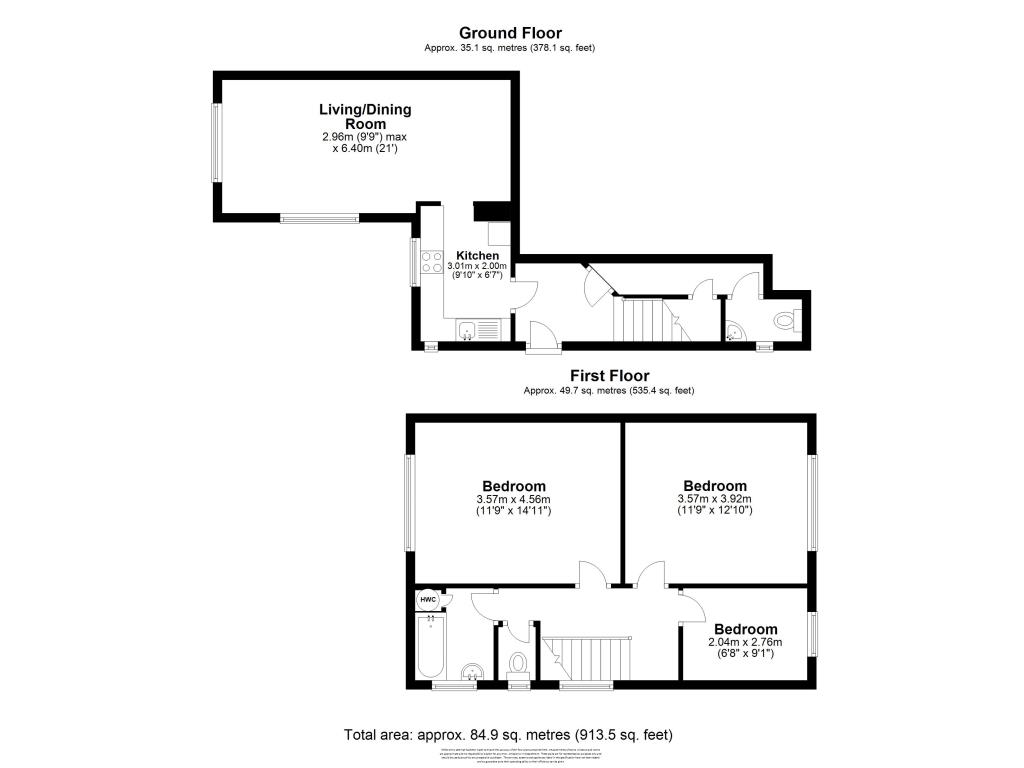 3 Bedrooms Flat to rent in Woodham Lane, New Haw KT15