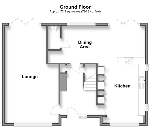 Dover Road Ringwould, Deal floorplan