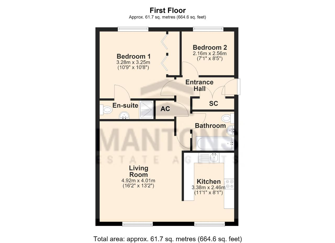 6 Garter Court, Knights Field, Old Bedford Road, Luton floorplan