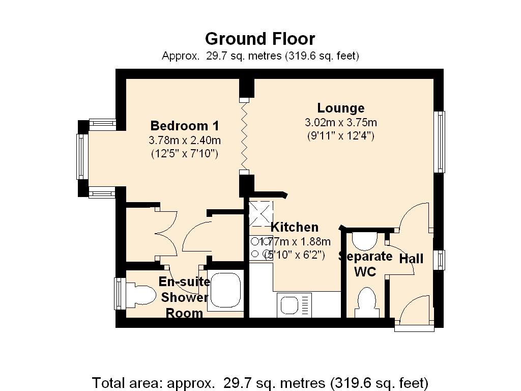 1 Bedrooms Flat to rent in Chinook, Highwoods, Colchester CO4