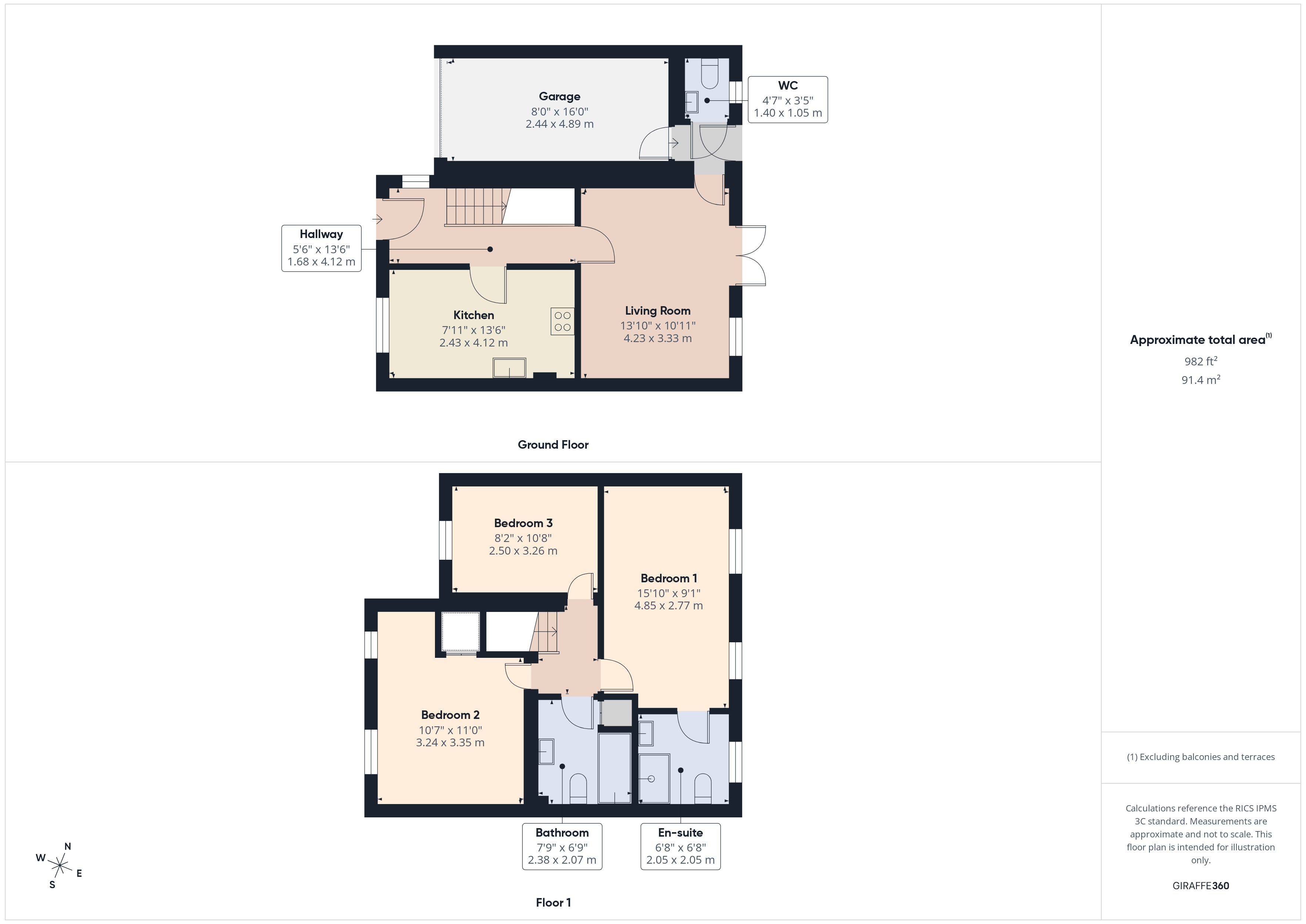 3, Hoctun Close, Castleford, WF10 4TF floorplan