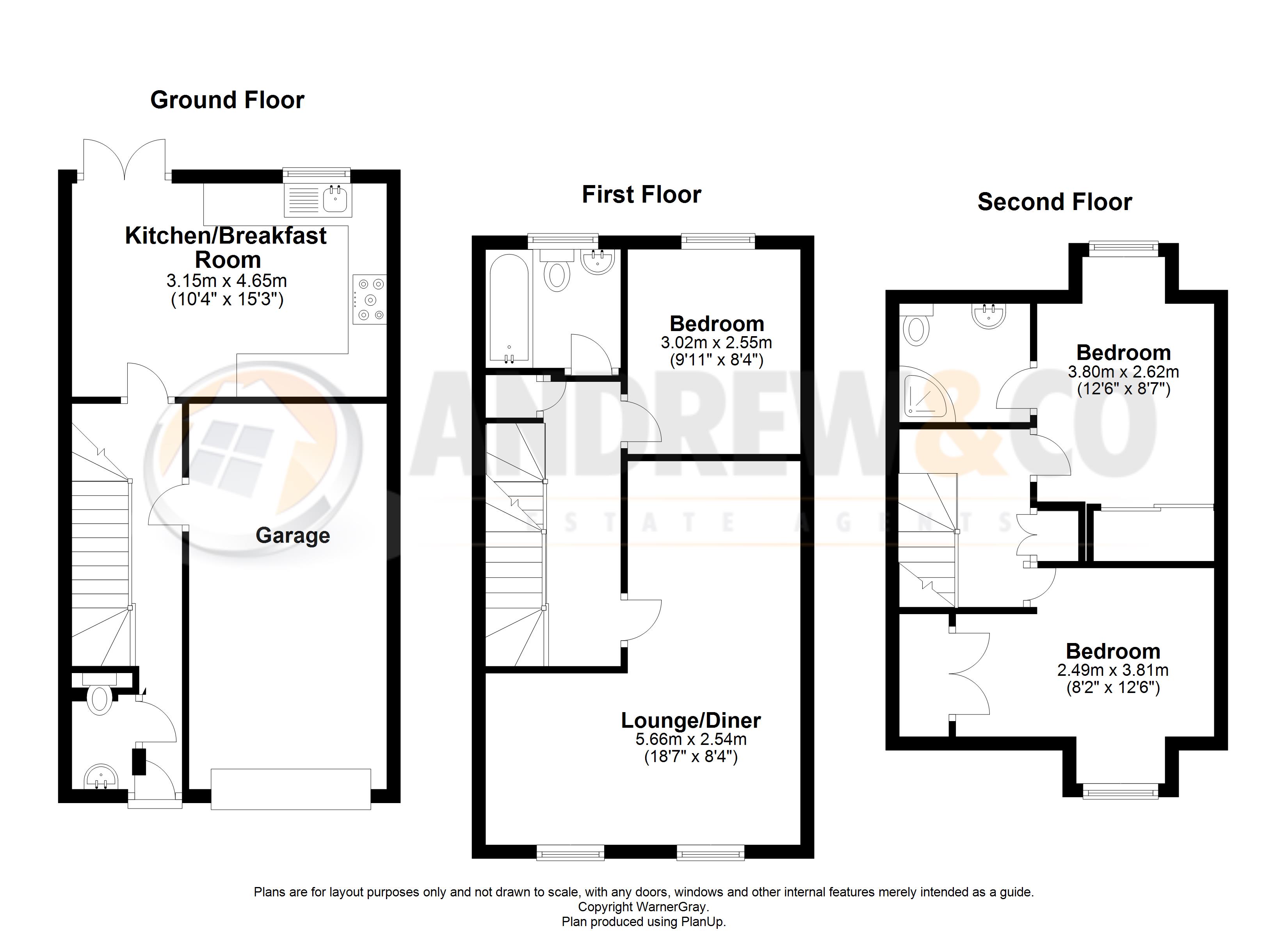 3 Bedrooms Town house for sale in Sutton Heights, Maidstone ME15