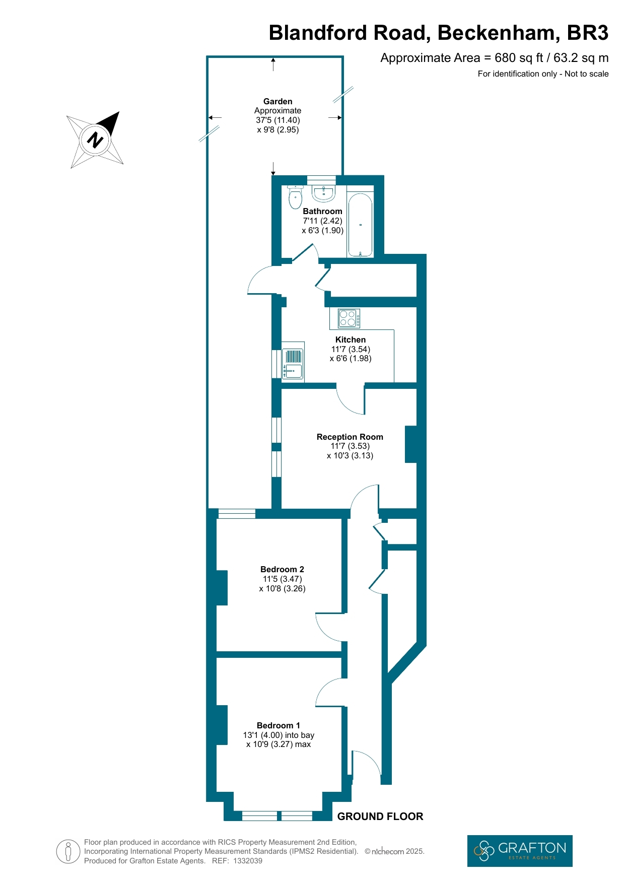 238, Blandford Road, Beckenham floorplan