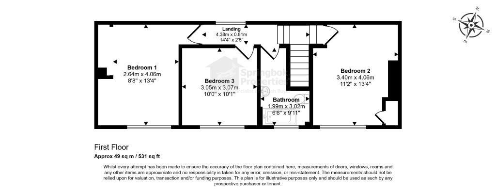 1, The Square, Southam floorplan