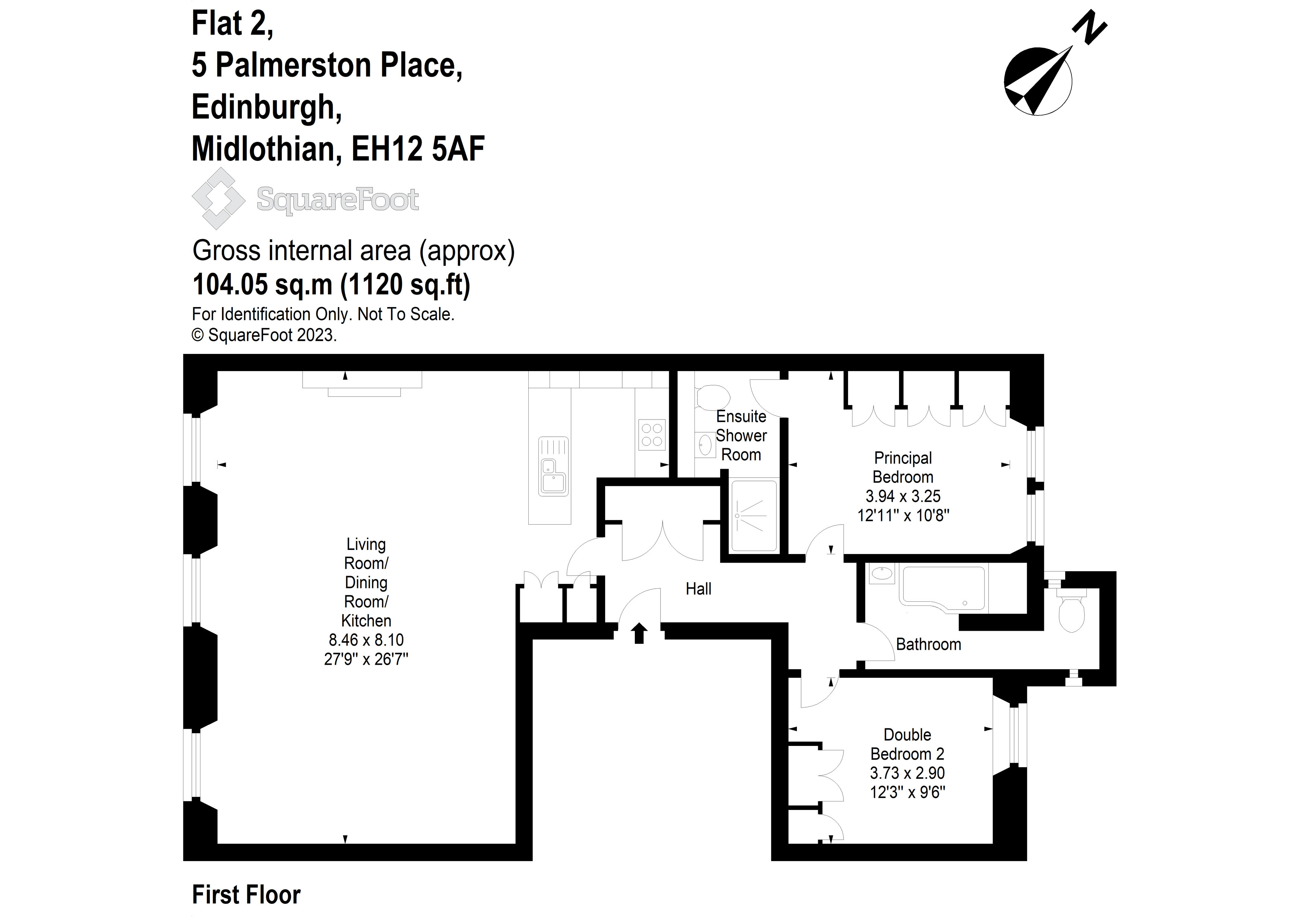 5/2,, Palmerston Place, Midlothian floorplan